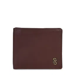 Second SKIN Men Brown Solid Two Fold Leather Wallet-image-55