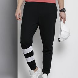 Tommy Hilfiger Men Sustainable Pure Cotton Striped Mid-Rise Joggers-image-74
