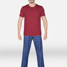 XYXX Men Red & Blue Night suit-image-97