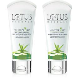 Lotus Herbals Set of 2 WhiteGlow 3-in-1 Deep Cleansing Skin Whitening Facial Foam-50g each-9