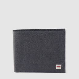 Tommy Hilfiger Men Navy Blue Solid Leather Two Fold Wallet-image-100
