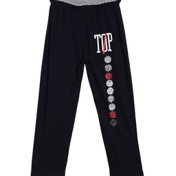 SWEET ANGEL Boys Black Printed Straight-Fit Track Pants-picture-3