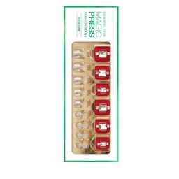 Dashing Diva Red Magic Press Gel  Artificial Nails-44