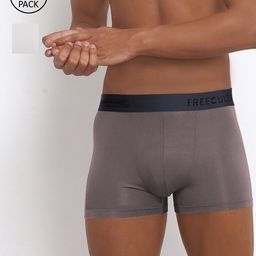 FREECULTR Men Pack Of 2 Solid Anti-Bacterial Micromodal Trunks FC-XT-T-CW-SG-S-picture-49