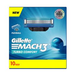 Gillette Men Set of 10 Mach 3 Turbo Shaving Blades-7