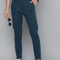 Flying Machine Men Mid Rise Slash Fit Semi Formal Chinos Trousers-image-53