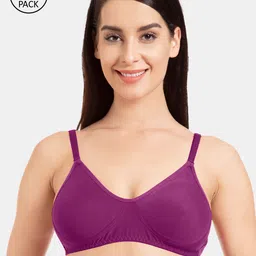 Tweens Pack Of 2 Purple Solid Non-Wired Non Padded Everyday Bras TW-9285-image-57