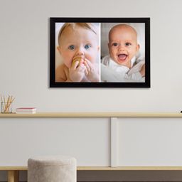 eCraftIndia Black Cute Baby Satin Matt Texture UV Wall Art-image-37