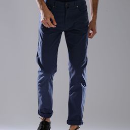 GANT Men Blue Regular Fit Solid Chinos-image-29
