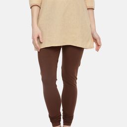 Dollar Missy Women Brown Solid Churidar Length Leggings-image-84