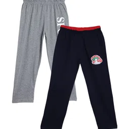 SWEET ANGEL Unisex Kids Pack Of 2 Solid Straight-Fit Track Pants-image-47
