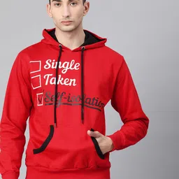 zebu Men Red Printed Pullover Sweater-picture-9