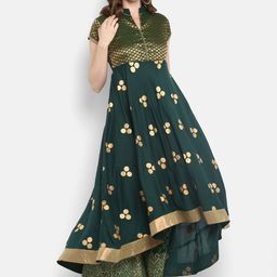 MBE Women Green Printed Anarkali Kurta-picture-17