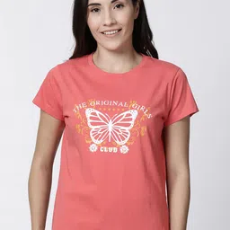 Kryptic Women Graphic Printed Pure Cotton Lounge T-shirt-image-82