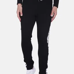 Aesthetic Bodies Men Black Solid Slim-Fit Track Pants-picture-25