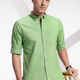 INVICTUS Pure Cotton Slim Fit Opaque Casual Shirt-picture-41