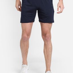 PROTEENS Men Navy Blue Solid Regular Fit Sports Shorts-image-41