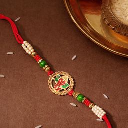 TOS Traditional Rakhi Set 1 with Kumkum Chawal-image-43