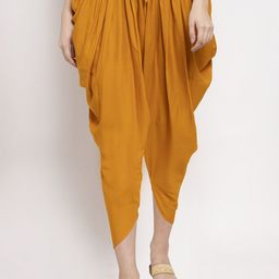 Women Mustard Yellow Yellow Solid Dhoti Salwar-picture-18