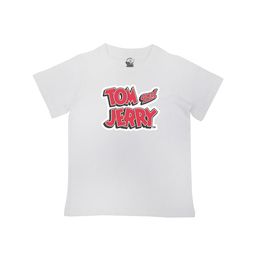 TomJerry Boys WhiteRed TomJerry Typography Printed Pure Cotton T-shirt-image-13