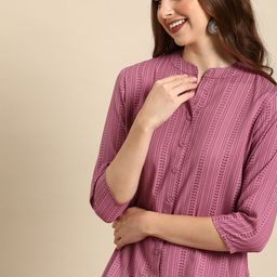 Anouk Striped Kurta-56