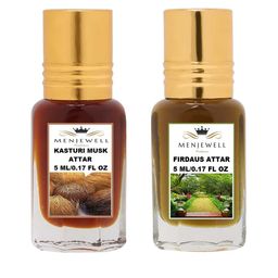 Menjewell Kasturi Musk & Firdaus Attar Perfume Each 5ml-50
