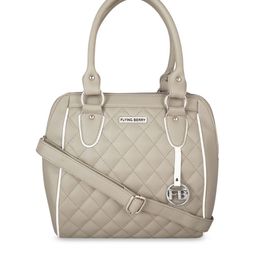 FLYING BERRY Grey Textured Handheld Bag-31
