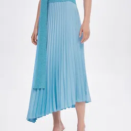 MANGO Women Accordion Pleated Asymmetric Midi Skirt-image-28