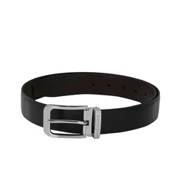 Pacific Gold Men Black & Coffee Brown Solid Reversible Formal Belt-image-73