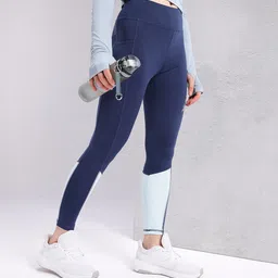 HRX by Hrithik Roshan Women Colourblock Rapid-Dry Running Tights-image-98