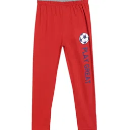 SWEET ANGEL Boys Red Printed Straight-Fit Track Pants-picture-8