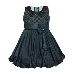 Wish Karo Girls Green Embellished Maxi Dress-image-96
