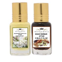 Menjewell Pack of 2 Rajnigandha & Shahi Darbar Attar - 5ML Each-16
