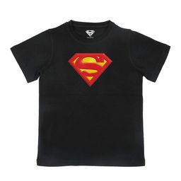 Superman Boys Black Printed Pure Cotton T-shirt-image-94
