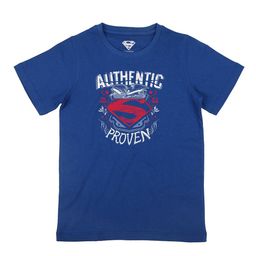 Superman Boys Blue Superman Printed Pure Cotton T-shirt-image-85