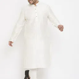 VASTRAMAY Men Cream Kurta with Churidar-picture-48