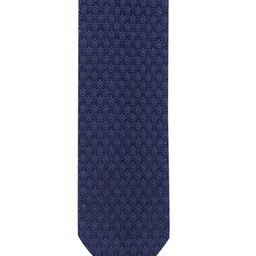 The Tie Hub Men Navy Blue Woven Design Skinny Tie-image-16