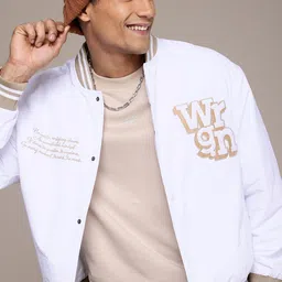 WROGN Typography Embroidered Bomber Jacket-image-23