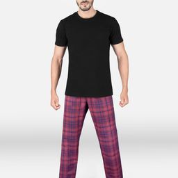 XYXX Men Black & Magenta Night suit-picture-43