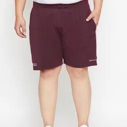 bigbanana Men Maroon Printed Regular Fit Sports Shorts-image-6