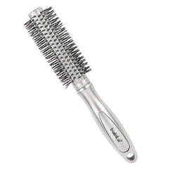 babila Unisex Silver-Toned Round Hair Brush HB-V620-49