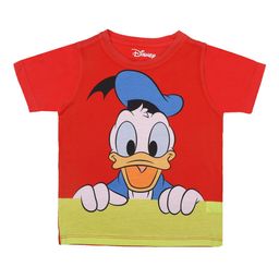 Disney by Wear Your Mind Boys Red Printed Donald Duck Round Neck T-shirt-image-39