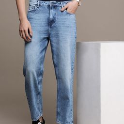 French Connection Men Pure Cotton Loose Fit Light Fade Jeans-image-73