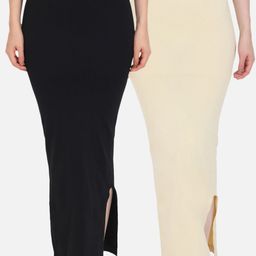 Beau Design Women Pack Of 2 Solid Saree Shapewears-image-27