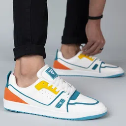 RUN SEVEN Men Colourblocked Lace Up Sneakers-image-60