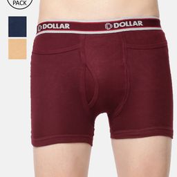 Dollar Bigboss Men Pack of 3 Combed Cotton Interlock Trunk MDTR-09-picture-18