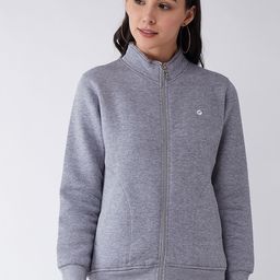 FEMEA Women Grey Solid Sweatshirt-picture-49