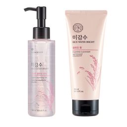 The Face Shop Rice Water Bright Light Cleansing Oil 150ml & Foaming Cleanser 150ml-10