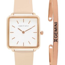 JOKER & WITCH Women Pink & White Emily Gemini Watch Bracelet Stack JWBS289-image-92