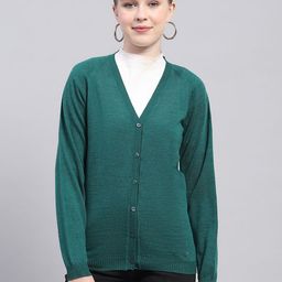 Monte Carlo V-Neck Woollen Cardigan Sweater-image-39